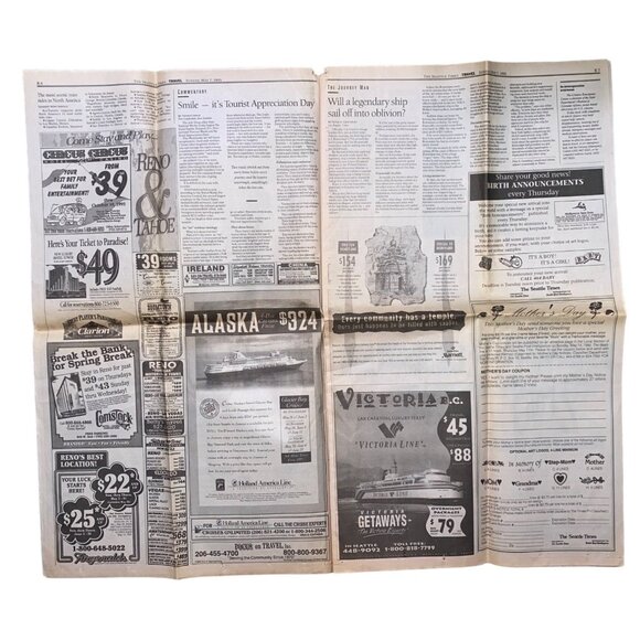 Disneyland Newspaper Seattle Times May 7, 1995 Sunday Kristin Jackson Reporter E - Picture 4 of 9